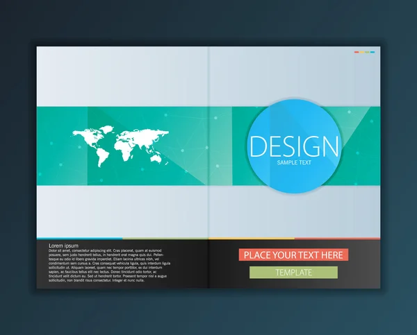 Design Brochure Flyer — Stockový vektor