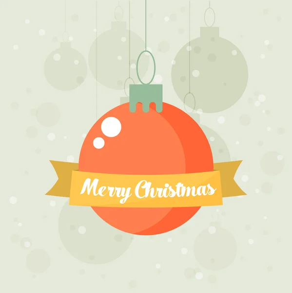 Bola de Natal decorativa retro —  Vetores de Stock