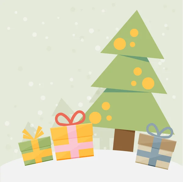 Boże Narodzenie rocznika kartkę z życzeniami — Wektor stockowy