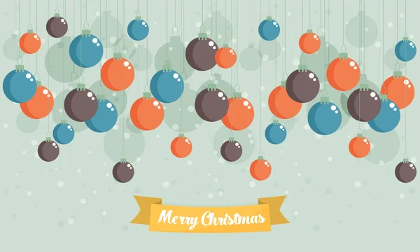 Bolas de Natal decorativas —  Vetores de Stock