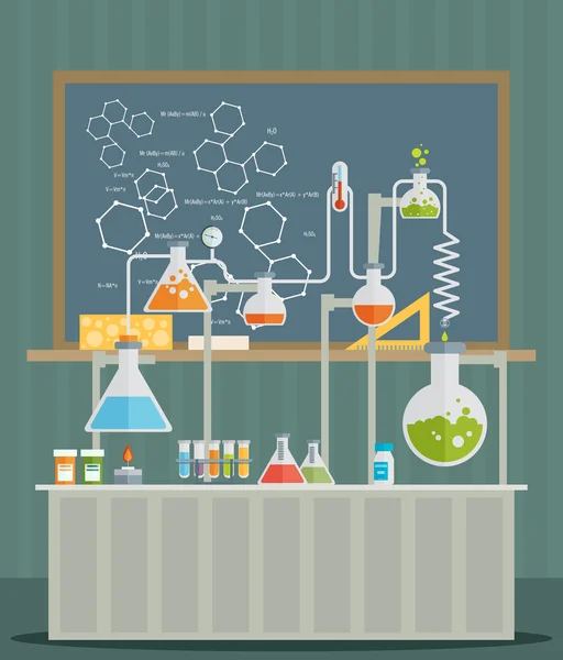 Medical laboratory infographics — Stock Vector