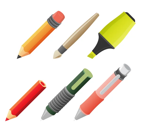Färg- och skrivverktyg — Stock vektor