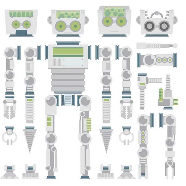 机器人设计属性 — 图库矢量图片