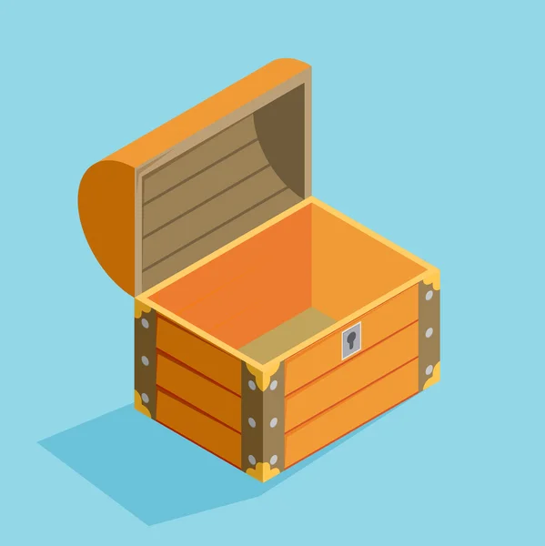 Open treasure chest — Stock Vector