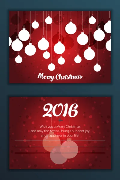 Christmas greeting card. — Stock Vector