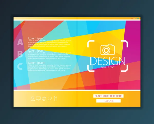 Brochure abstraite moderne — Image vectorielle