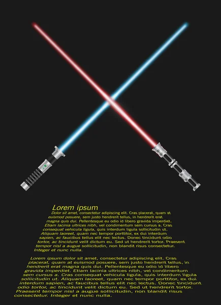 Espadas futuras de luz — Archivo Imágenes Vectoriales