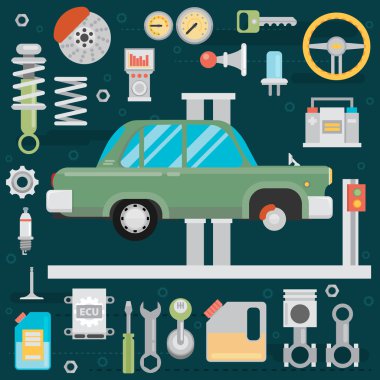 simgeler ve illüstrasyonlar onarım makineleri