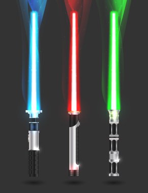 resimde ışık sabers ile