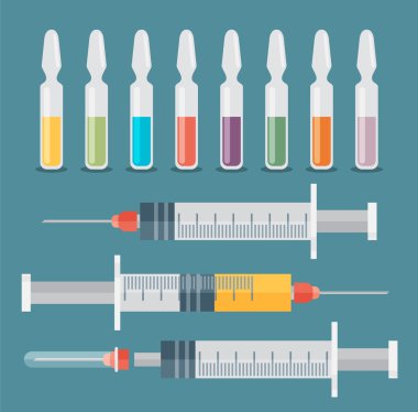 Düz şırınga. Sağlık.