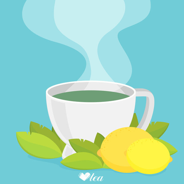 Green tea with lemon.