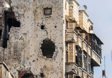 2020 'de IŞİD yenildikten sonra Suriye' nin kuzeyindeki Halep kenti