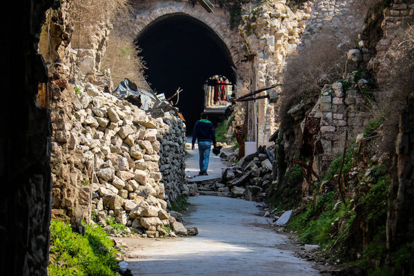 Aleppo city in the North of Syria after ISIS was defeated in 2020