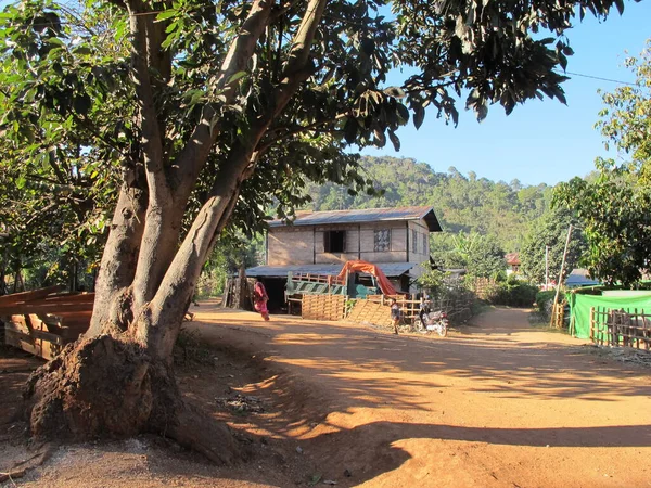 Vida Rural Pontos Turísticos Myanmar Verão — Fotografia de Stock