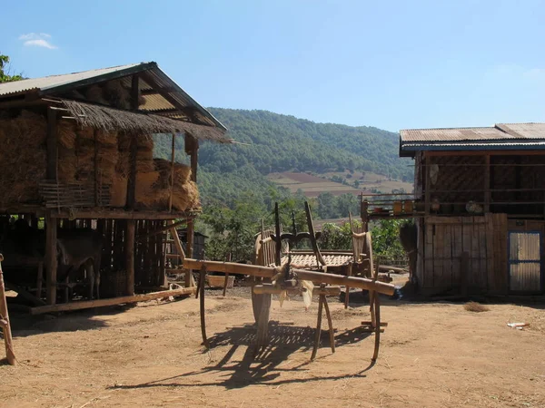 Vida Rural Pontos Turísticos Myanmar Verão — Fotografia de Stock