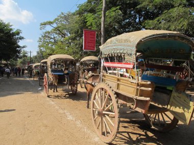 Kırsal yaşam ve yazın Myanmar manzarası