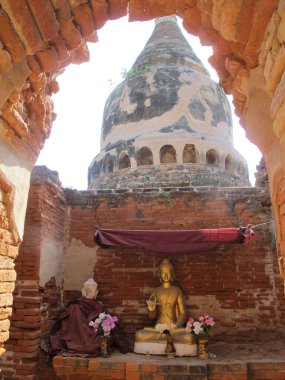 Kırsal yaşam ve yazın Myanmar manzarası