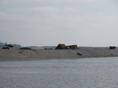 Kırsal yaşam ve yazın Myanmar manzarası