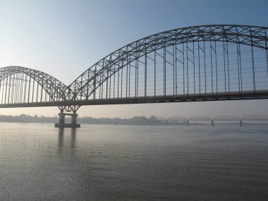 Kırsal yaşam ve yazın Myanmar manzarası