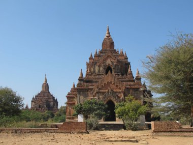 Kırsal yaşam ve yazın Myanmar manzarası