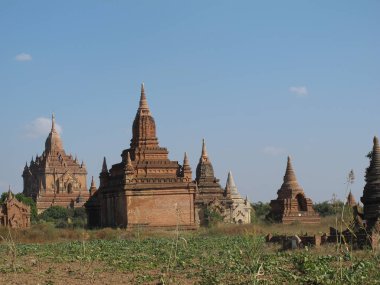 Kırsal yaşam ve yazın Myanmar manzarası