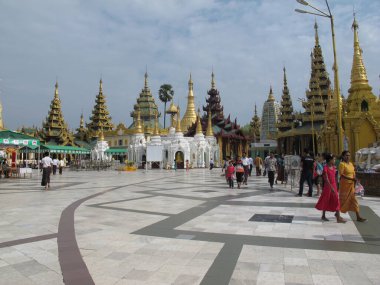 Kırsal yaşam ve yazın Myanmar manzarası