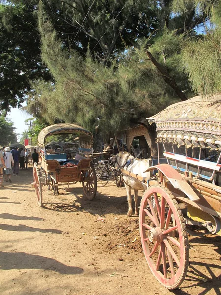 Życie Wsi Zabytki Myanmar Lecie — Zdjęcie stockowe