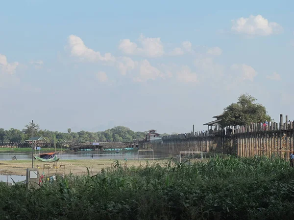 Landleben Und Sehenswürdigkeiten Myanmars Sommer — Stockfoto