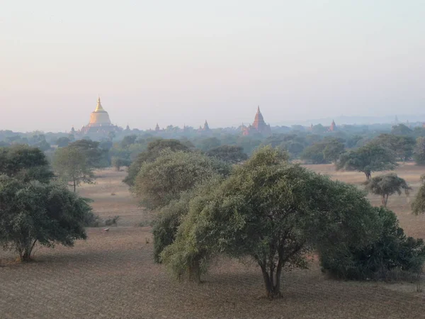 Život Venkově Památky Myanmaru Létě — Stock fotografie