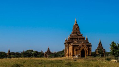 Kırsal yaşam ve yazın Myanmar manzarası