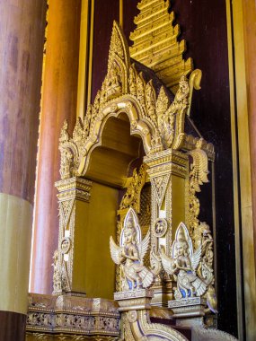 Kırsal yaşam ve yazın Myanmar manzarası