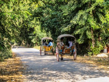 Kırsal yaşam ve yazın Myanmar manzarası