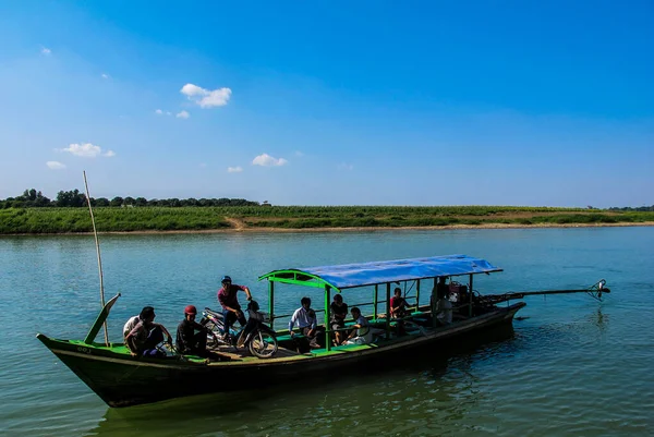 Landleben Und Sehenswürdigkeiten Myanmars Sommer — Stockfoto