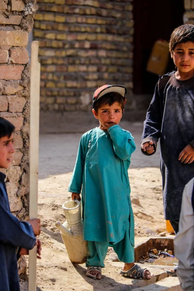 Codzienne Życie Wiosce Uchodźców Badghis Afganistan Pustyni — Zdjęcie stockowe