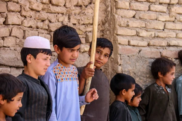 Vie Quotidienne Des Villages Réfugiés Badghis Afghanistan Dans Désert — Photo