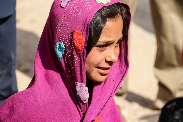 Napi Menekült Falusi Élet Badghis Afganisztán Sivatagban — Stock Fotó