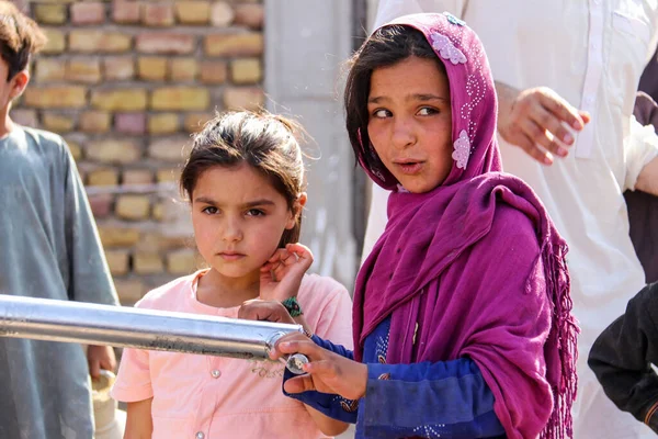 Vida Diária Aldeia Refugiados Badghis Afeganistão Deserto — Fotografia de Stock