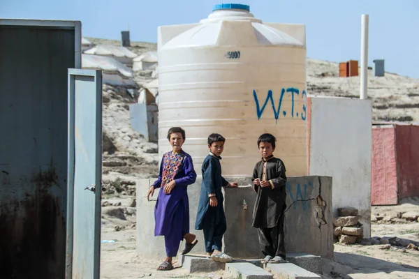 Vida Diaria Los Refugiados Badghis Afganistán Desierto —  Fotos de Stock