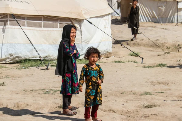 Vida Diária Aldeia Refugiados Badghis Afeganistão Deserto — Fotografia de Stock