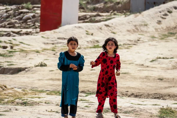 Vida Diária Aldeia Refugiados Badghis Afeganistão Deserto — Fotografia de Stock
