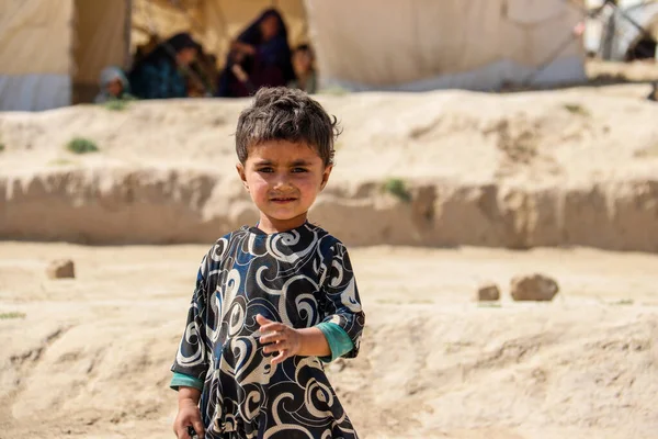 Denně Uprchlický Vesnický Život Badghis Afghánistán Poušti — Stock fotografie