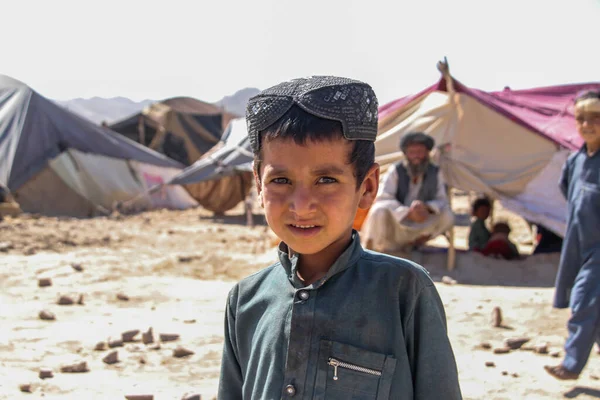 Dagelijks Vluchtelingendorp Badghis Afghanistan Woestijn — Stockfoto