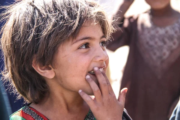 Daily Refugee Village Life Badghis Afghanistan Desert — Stock Photo, Image