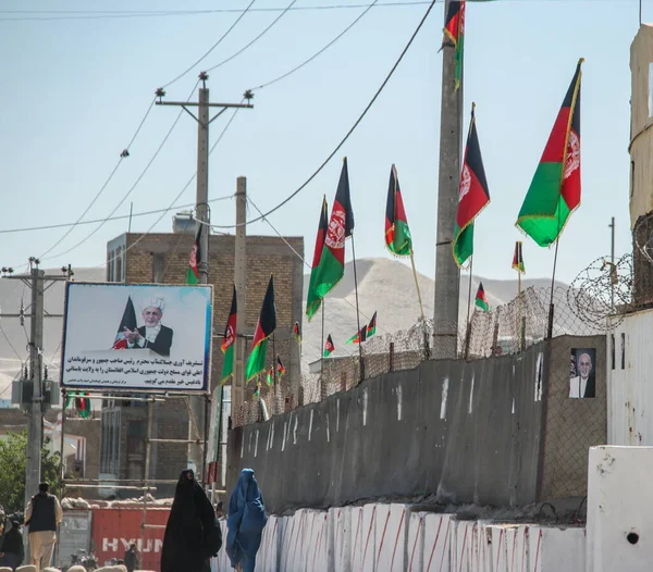 ตหม านผ นใน Badghis ฟกาน สถานในทะเลทราย — ภาพถ่ายสต็อก