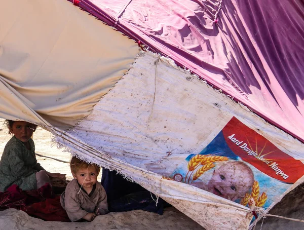 Daily Refugee Village Life Badghis Afghanistan Desert — Stock Photo, Image