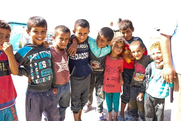 Hol Isis Camp Refugee Children North East Syria Summer 2020 — Stock Photo, Image