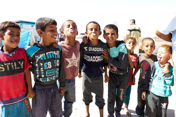 Аль Хол Ідіс Табір Біженців Діти Північному Сході Сирії Влітку — стокове фото