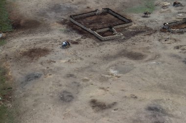 Afganistan 'daki Wakan Vadisi, Çin, Pakistan ve Tacikistan sınırının yanında.