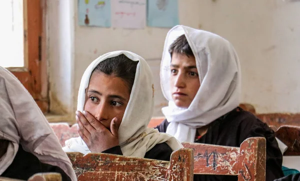 Afganistan 'daki Wakan Vadisi, Çin, Pakistan ve Tacikistan sınırının yanında.
