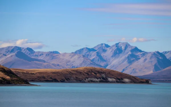 South Island Bergen Boerderijen Rivieren Bossen Van Nieuw Zeeland — Stockfoto